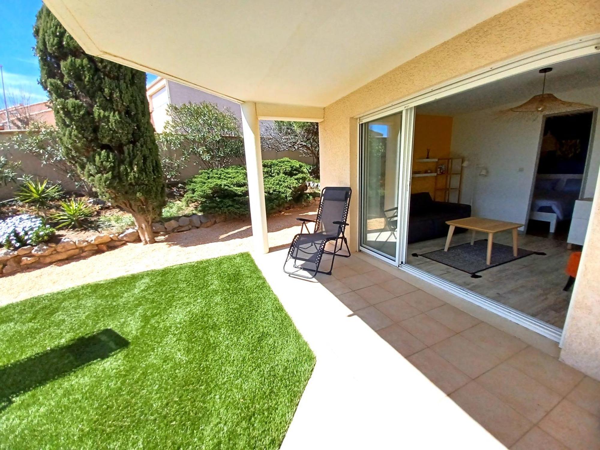 Plain-Pied Jardin 6 Personnes Clim Vue Mer Parking Wifi Terrasse Piscine Dans La Residence Saint-Pierre-la-Mer (Aude) Exterior foto